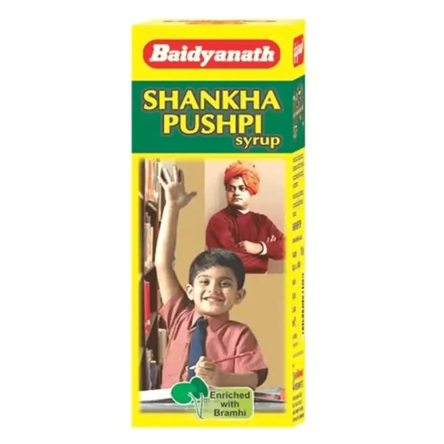 Baidyanath Kolkata Shankhapushpi Syrup, 450 ml-1.webp